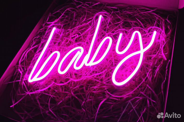 Яркая неоновая вывеска для вашего бизнеса/дома