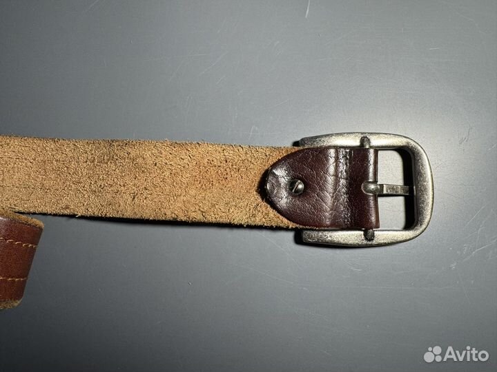 Мужской кожаный ремень ручной работы