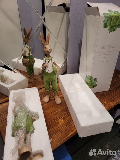 Фигурка кролик из смолы