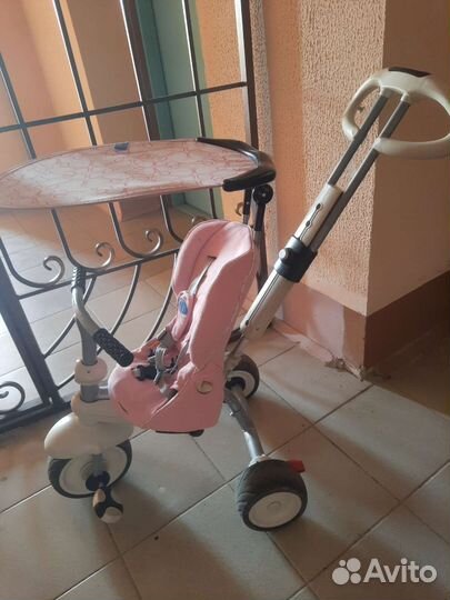 Трёхколёсный велосипед с ручкой