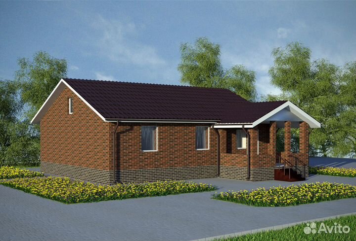 Альбом Проект одноэтажного дома - 107,3 м2