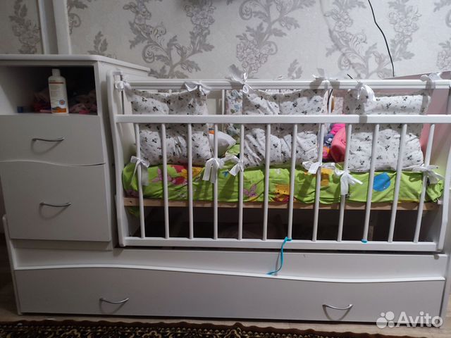 Детская кровать трансформер с маятником с комодом купить в Волгограде ...