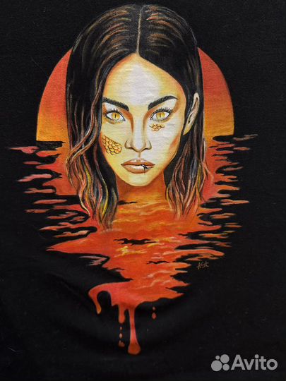 Ручная роспись и тай дай окрашивание