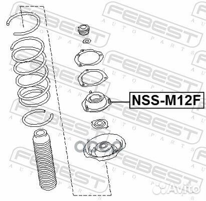 Опора переднего амортизатора NSS-M12F Febest