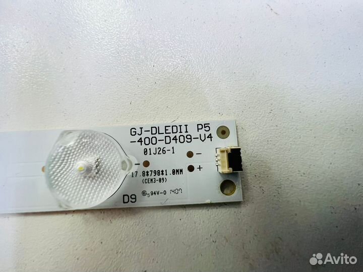 Подсветкаgj-dledii-400-D409-V4 Sony KDL40WD653