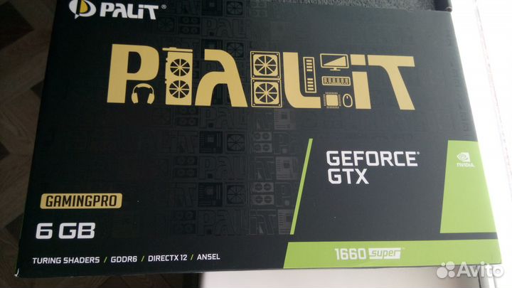 Видеокарта palit GeForce GTX 1660 super