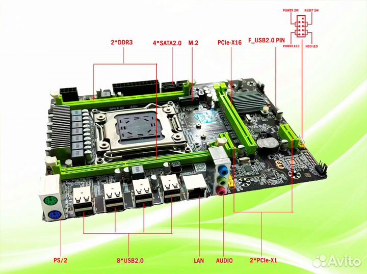 Комплект x79 Pro + 2670v2 + 16гб DDR3
