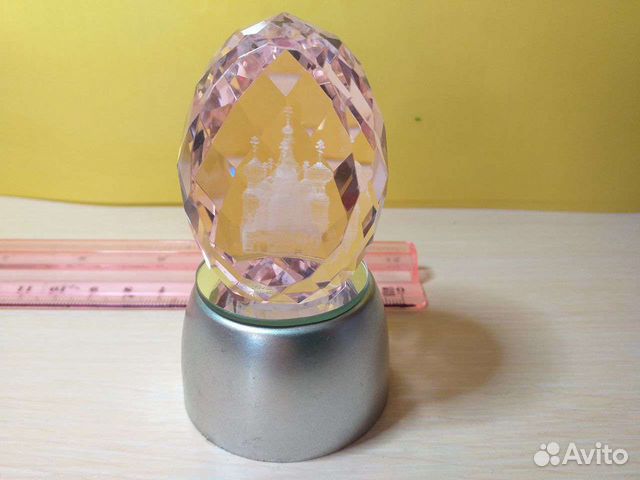 Светодиодный сувенир церковь стекло храм подсветка