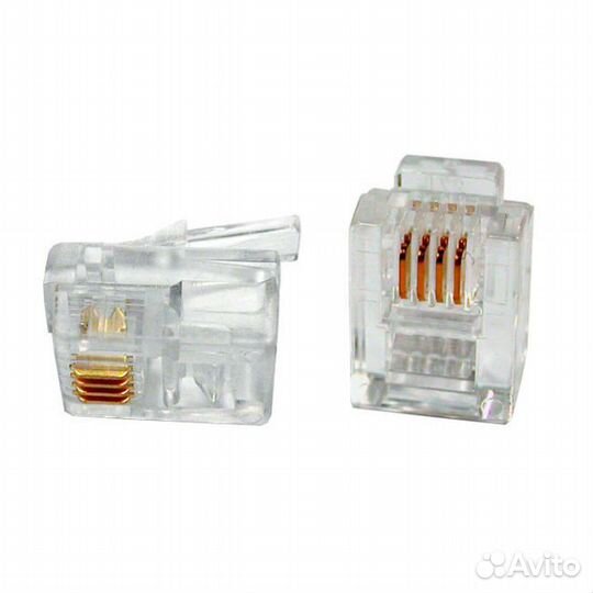 Телефонный коннектор TWT RJ-11/RJ-12 6P4C