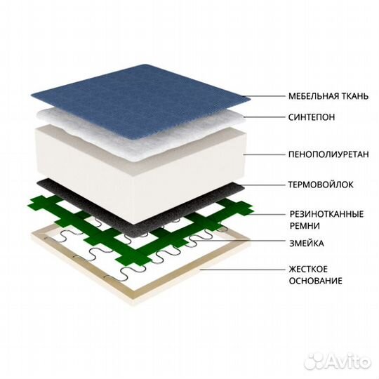Угловой модуль Холидей Экокожа белая