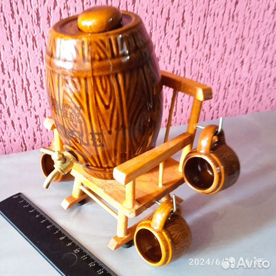 Сувенирный набор бочонок с кружками