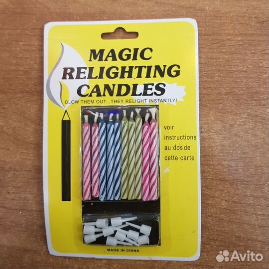 Свечи в торт незадувайки