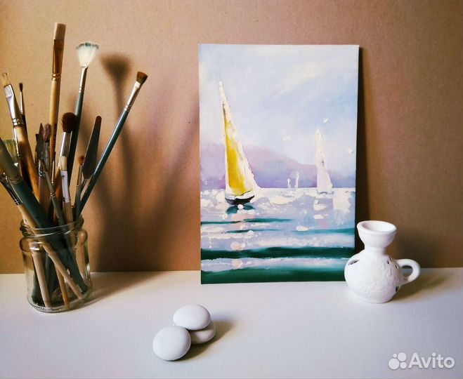 Картина маслом. Паруса