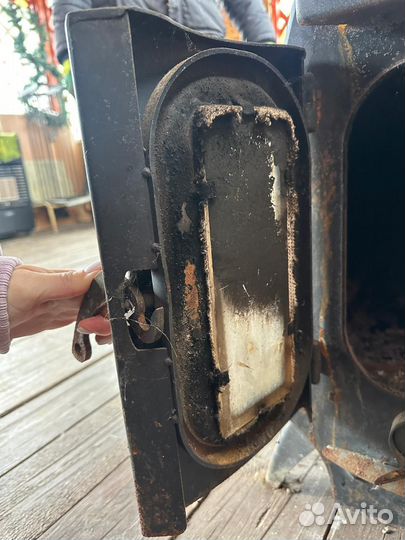 Печь буржуйка чугунная