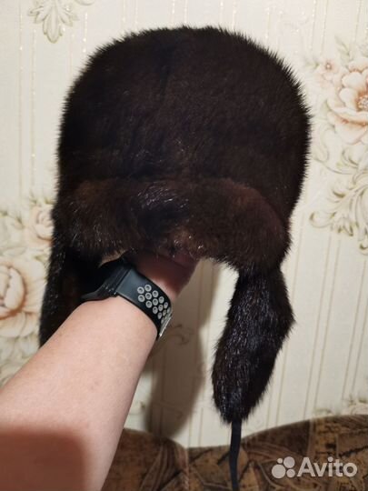 Шапка ушанка норковая женская