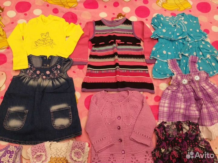 Вещи пакетом на девочку 80-92см