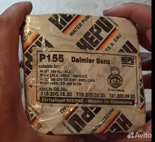 Помпа системы охлаждения на Merсedes