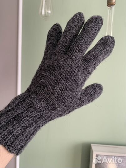Перчатки вязаные пуховые