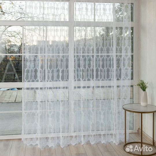 Тюль Лилиан Белый