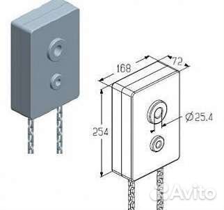Ручной цепной привод для секционных ворот рцп