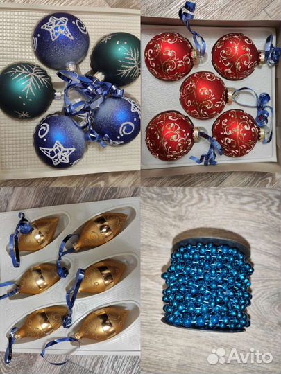 Елка искусственная с украшениями