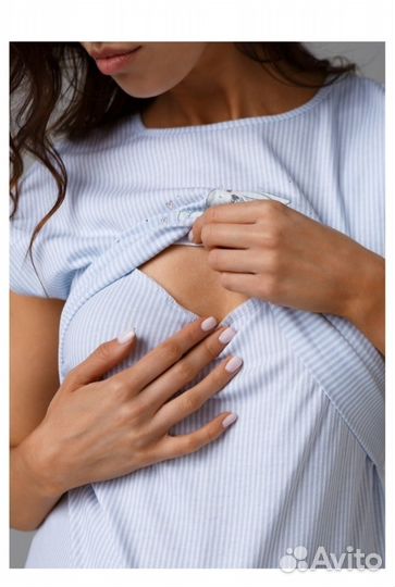 Сорочка для беременных, кормящих, в род.дом