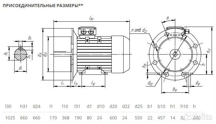 Электродвигатель аир 280S8 (55кВт-750об) новый