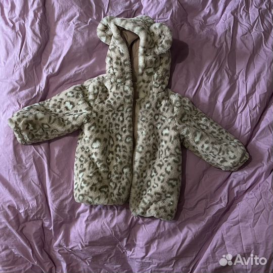 Полушубок детский для девочки 3-4 года