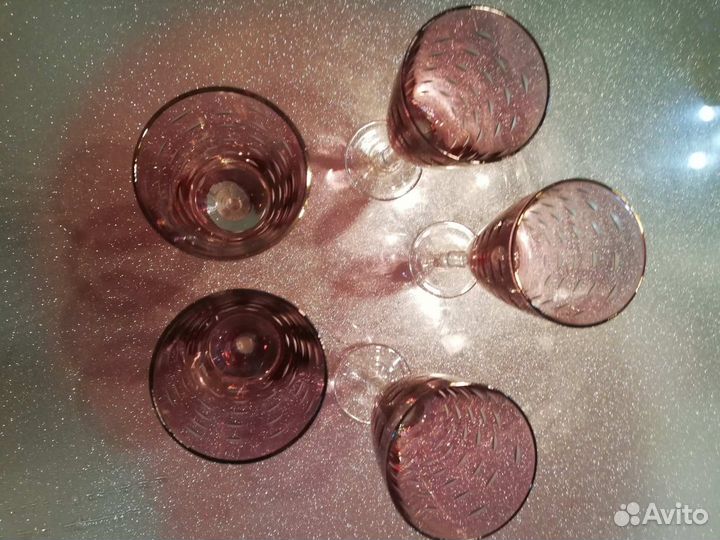 Рюмки из цветного стекла (СССР)