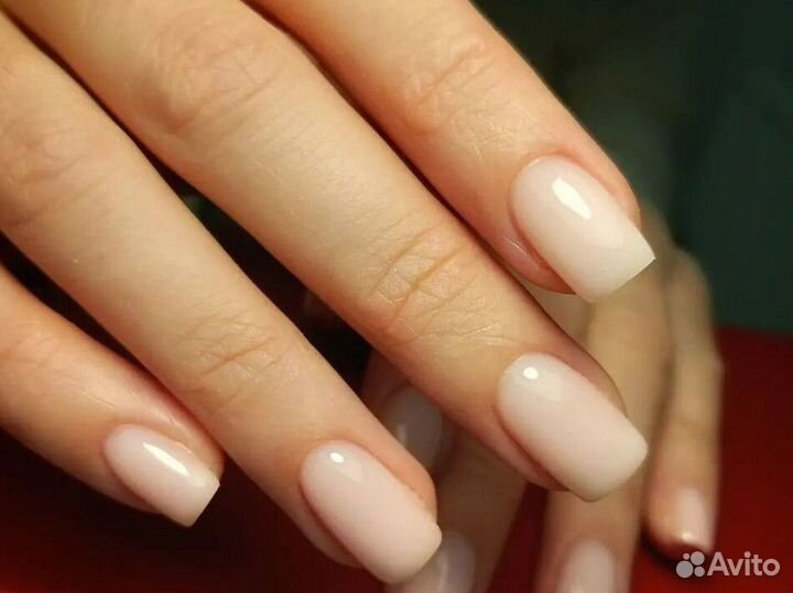 Кмр ногти, наращивание, гель лак, выкладной френч