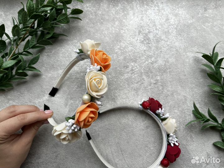 Ободки из цветов
