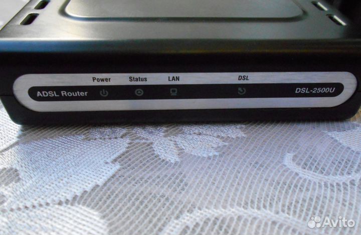 Модем D-Link DSL 2500-U с проводами