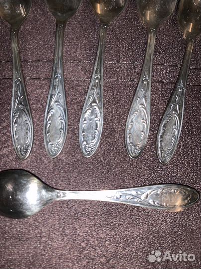 Кофейные ложки мельхиор