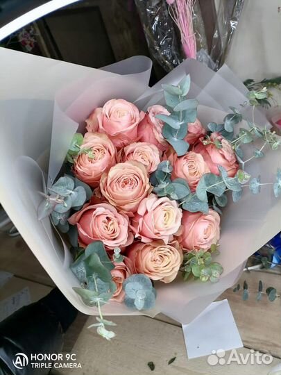 Букет из пионовидных роз пионовидные розы цветы