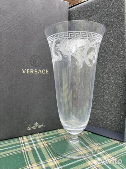 Бокалы, стаканы и блюдо Versace Rosenthal