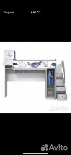 Кровать чердак