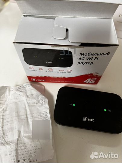 Wifi роутер 4g модем МТС работает от sim карты