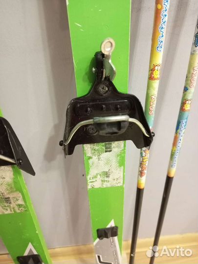 Беговые лыжи 140 см, палки