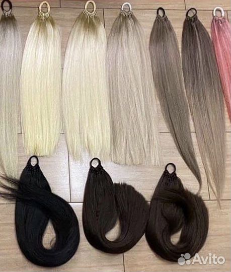 Хвосты на резинке/накладные хвосты/шиньоны