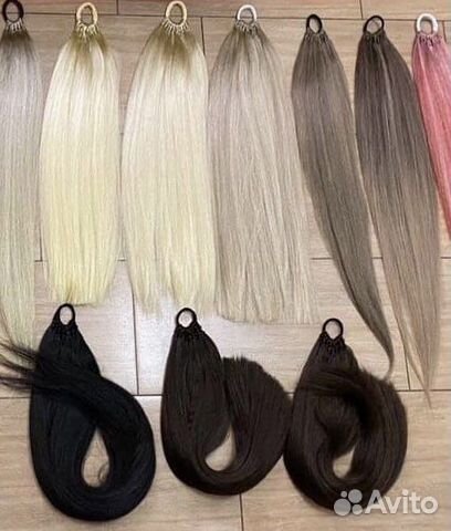 Хвосты на резинке/накладные хвосты/шиньоны