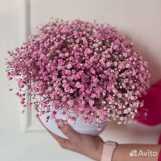 Букет с гипсофилой