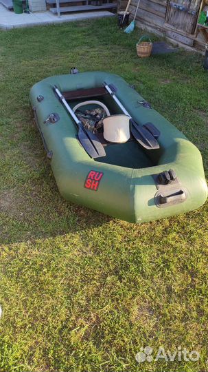 Надувная лодка пвх б/у двухместная