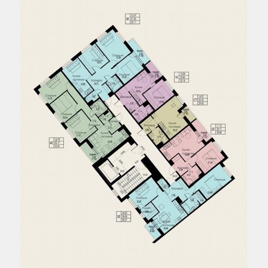 1-к. квартира, 36,8 м², 2/12 эт.