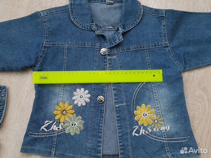 Рубашки джинсовые 2-4 года