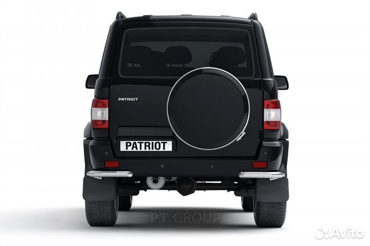 Защита заднего бампера угловая 63 мм UAZ Patriot