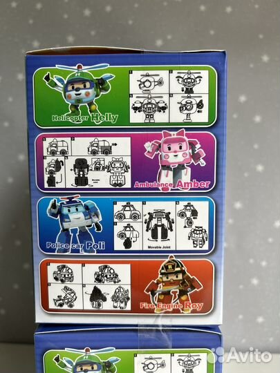 Робокар поли набор трансформеров 6 шт