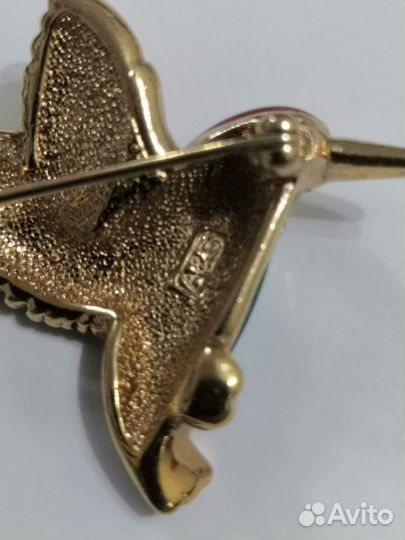 Брошь колибри