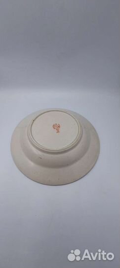 Глубокая тарелка. фз Бронницы. 1927-30 гг