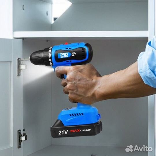 Дрель-шуруповерт аккумуляторный prostormer 21v