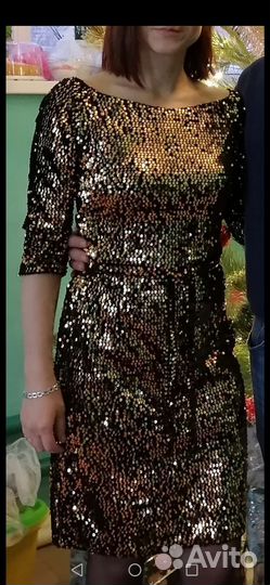 Платье паетки